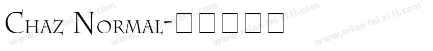 Chaz Normal字体转换